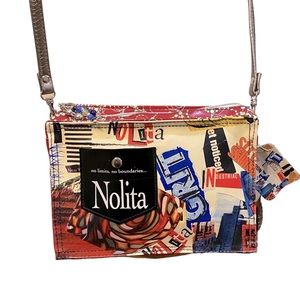 Upcycled Vintage NoLita No Limits No Boundaries NYC Crossbody Shoulder Bag Artsy